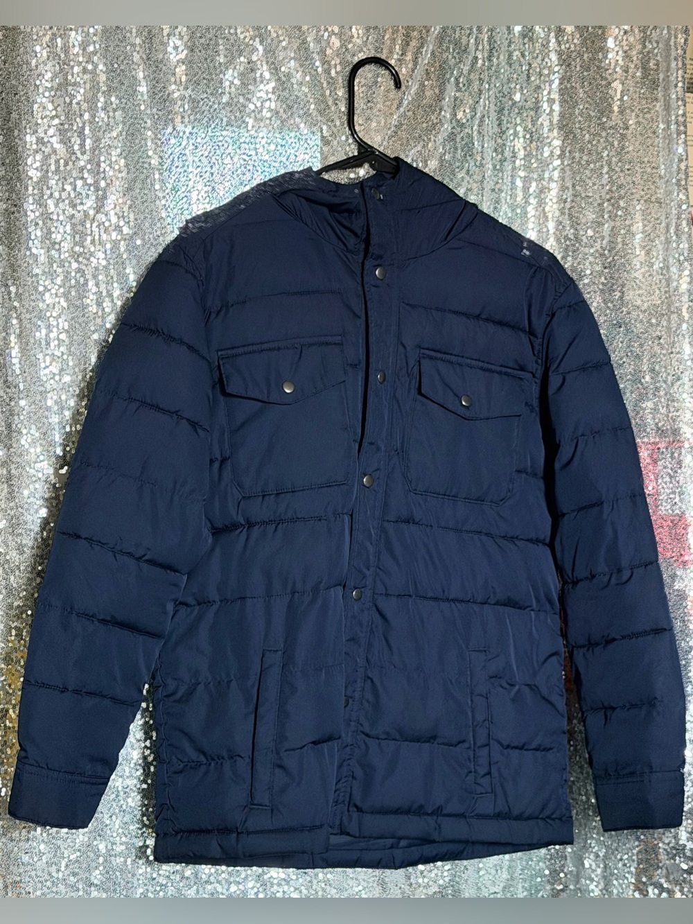 Old Navy Boys Water-resistant Utility Puffer Hooded Jacket - Picture 3 of 15